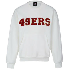 NFL San Francisco 49ers Cuce Women's Chenille Jeweled Sweatshirt