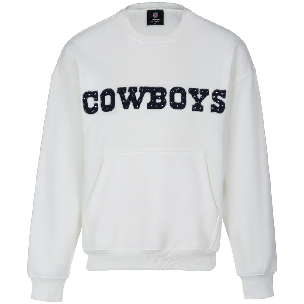 NFL Dallas Cowboys Cuce Women's Chenille Jeweled Sweatshirt