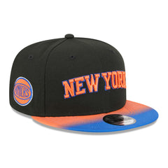 New York Knicks Jersey Hook Statement Edition 9FIFTY Snapback Hat - Black/Blue | New Era discount