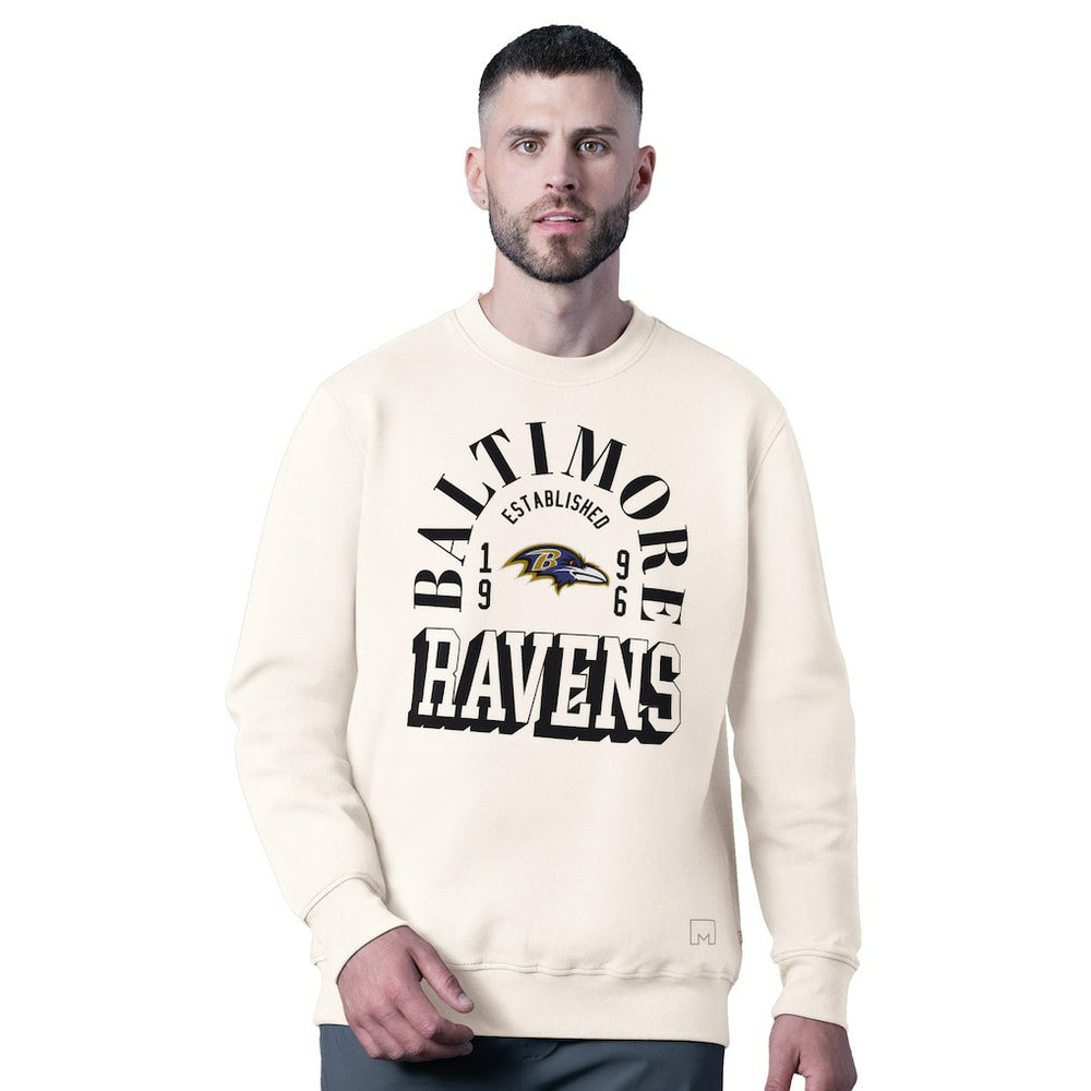 NFL Baltimore Ravens MSX by Michael Strahan Whiteout Tri-Blend Sweatshirt