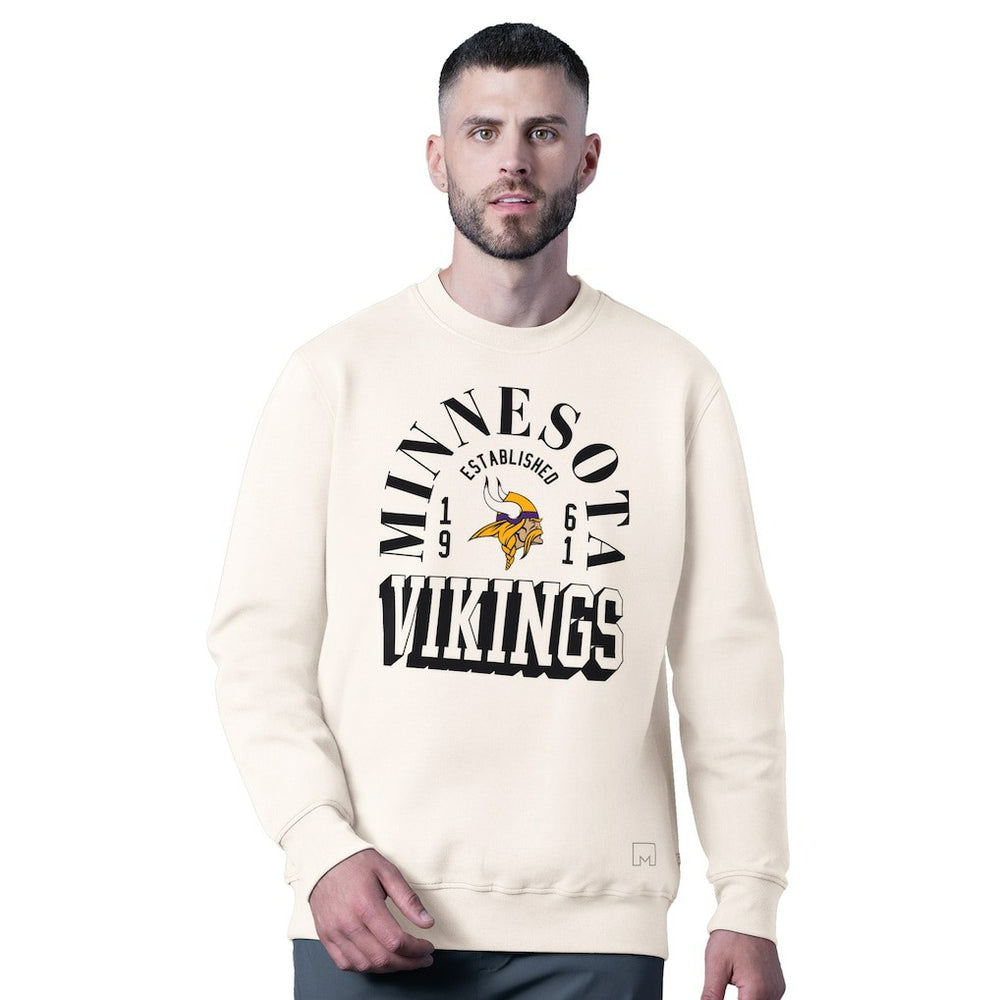 NFL Minnesota Vikings MSX by Michael Strahan Whiteout Tri-Blend Sweatshirt