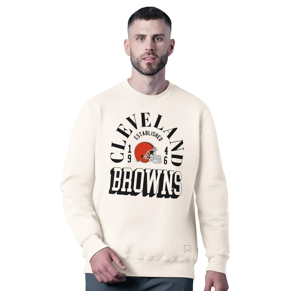 NFL Cleveland Browns MSX by Michael Strahan Whiteout Tri-Blend Sweatshirt