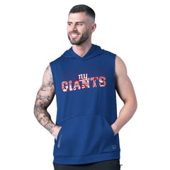 NFL New York Giants MSX by Michael Strahan Tri-Blend Rebound Sleeveless Hoodie