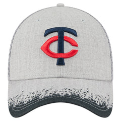 Minnesota Twins Visor Paint Splatter 39THIRTY Flex Hat - Gray | New Era