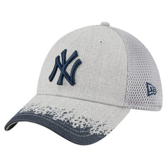 New York Yankees Visor Paint Splatter 39THIRTY Flex Hat - Gray | New Era