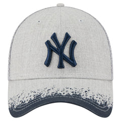 New York Yankees Visor Paint Splatter 39THIRTY Flex Hat - Gray | New Era