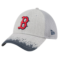 Boston Red Sox Visor Paint Splatter 39THIRTY Flex Hat - Gray | New Era