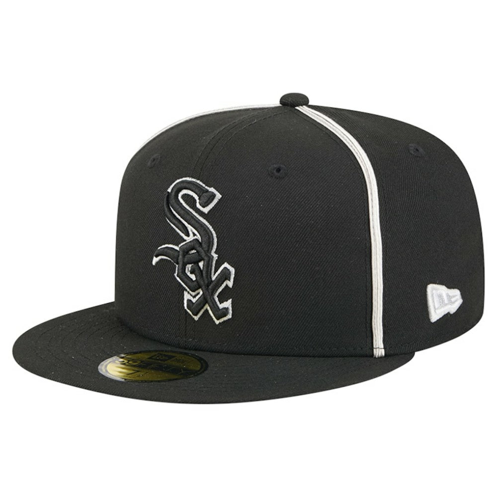 Chicago White Sox Soutache 59FIFTY Fitted Hat - Black | New Era