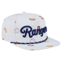 Texas Rangers Team Cheer Rope 19TWENTY Adjustable Hat - White | New Era