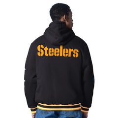 NFL Pittsburgh Steelers G-III Sports by Carl Banks Power Forward Commemorative Full-Zip Hooded Jacket