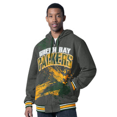 NFL Green Bay Packers G-III Sports by Carl Banks Dual Threat Reversable Full-Zip Hooded Jacket