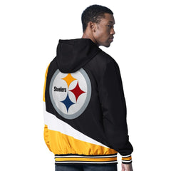 NFL Pittsburgh Steelers G-III Sports by Carl Banks Dual Threat Reversable Full-Zip Hooded Jacket
