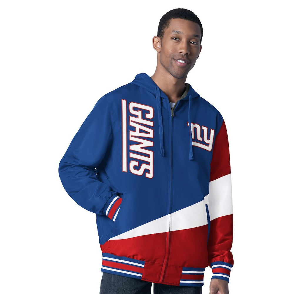 NFL New York Giants G-III Sports by Carl Banks Dual Threat Reversable Full-Zip Hooded Jacket