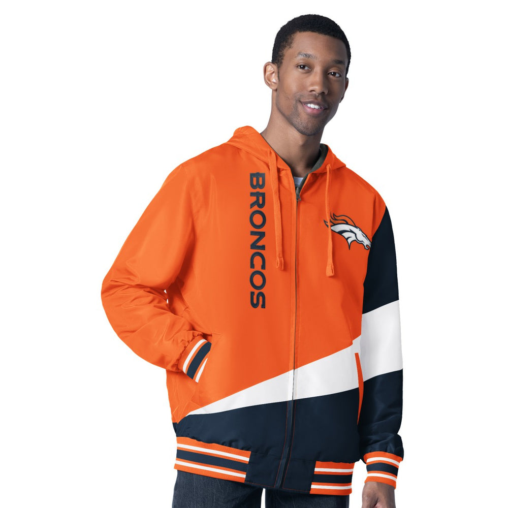NFL Denver Broncos G-III Sports by Carl Banks Dual Threat Reversable Full-Zip Hooded Jacket