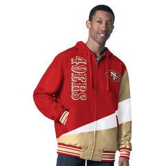 NFL San Francisco 49ers G-III Sports by Carl Banks Dual Threat Reversable Full-Zip Hooded Jacket