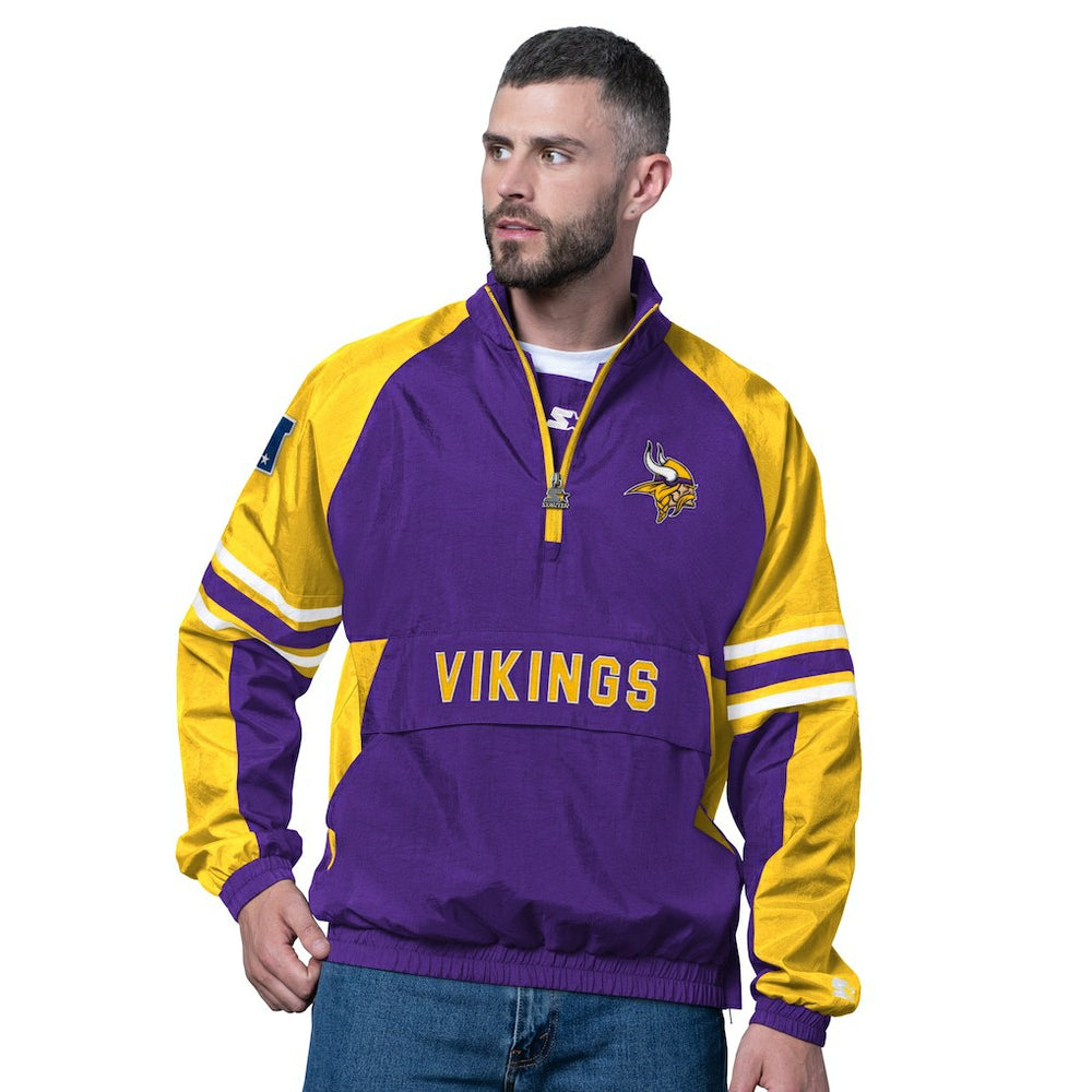 NFL Minnesota Vikings Starter Prospect Half-Zip Pullover