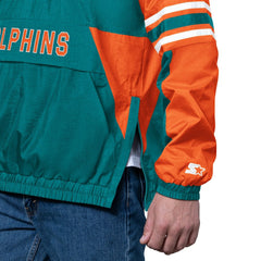NFL Miami Dolphins Starter Vintage Logo Prospect Half-Zip Pullover