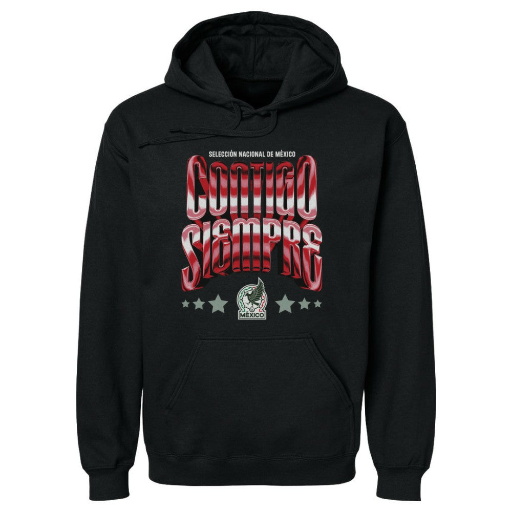 Mexico National Team 500 Level Contigo Siempre Vintage Pullover Hoodie / Soccer Discount