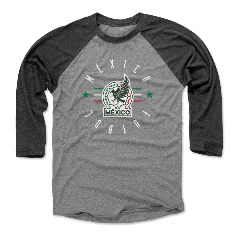 Mexico National Team 500 Level Unisex Futbol Raglan 3/4-Sleeve Baseball T-Shirt / Soccer Online