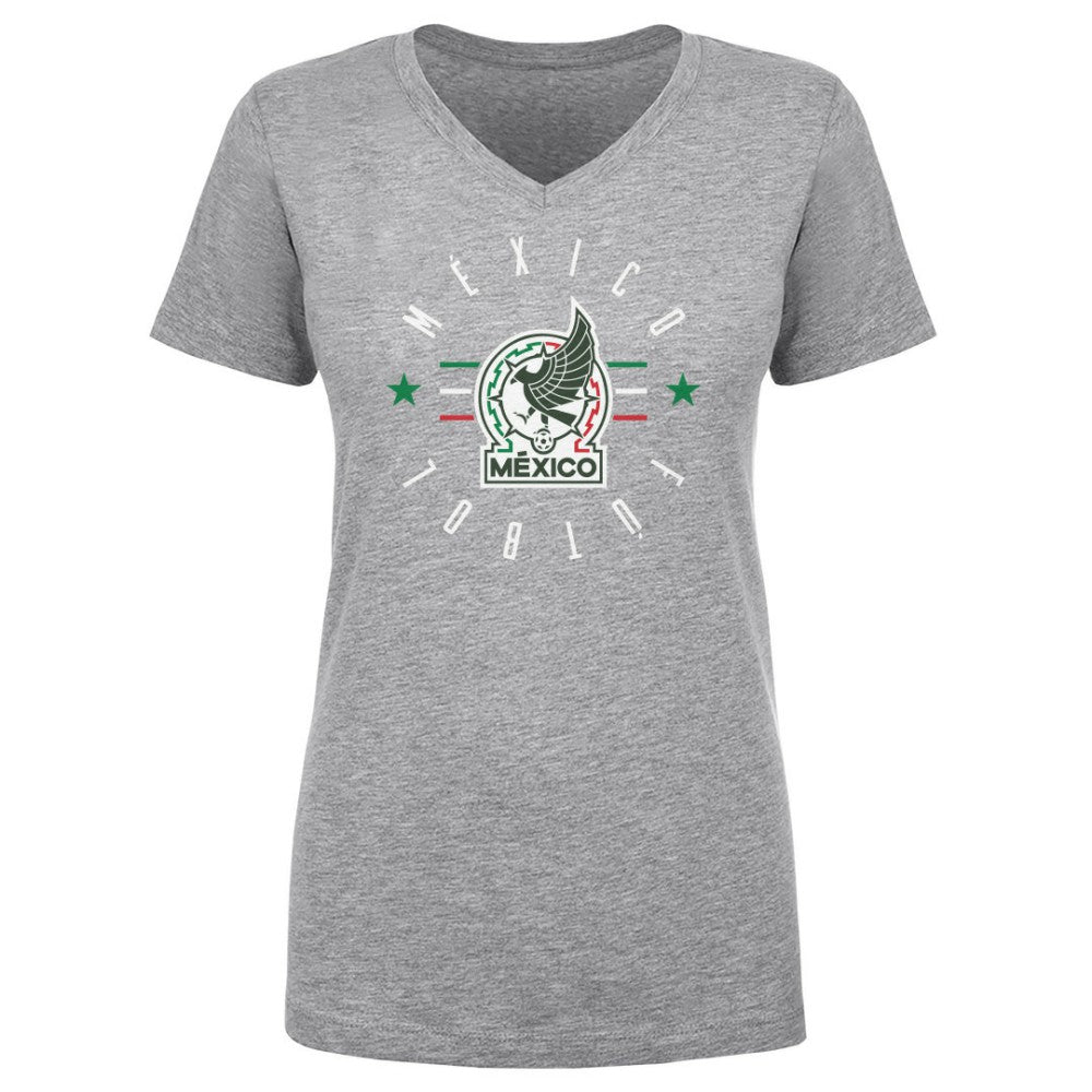 Mexico National Team 500 Level Women's Futbol V-Neck T-Shirt / Soccer Outlet