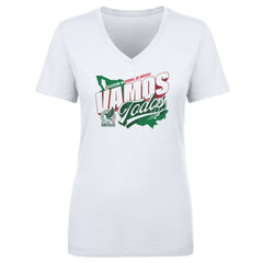 Mexico National Team 500 Level Women's Vamos Todos Country V-Neck T-Shirt / Soccer Hot sale
