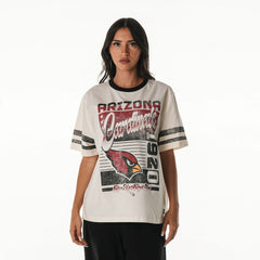 NFL Arizona Cardinals The Wild Collective Women's Vintage Drop Shoulder Oversized Boyfriend T-Shirt