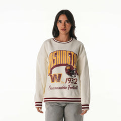 NFL Washington Commanders The Wild Collective Women's Oversized Vintage French Terry Sweatshirt