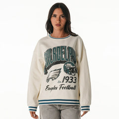 NFL Philadelphia Eagles The Wild Collective Women's Oversized Vintage French Terry Sweatshirt