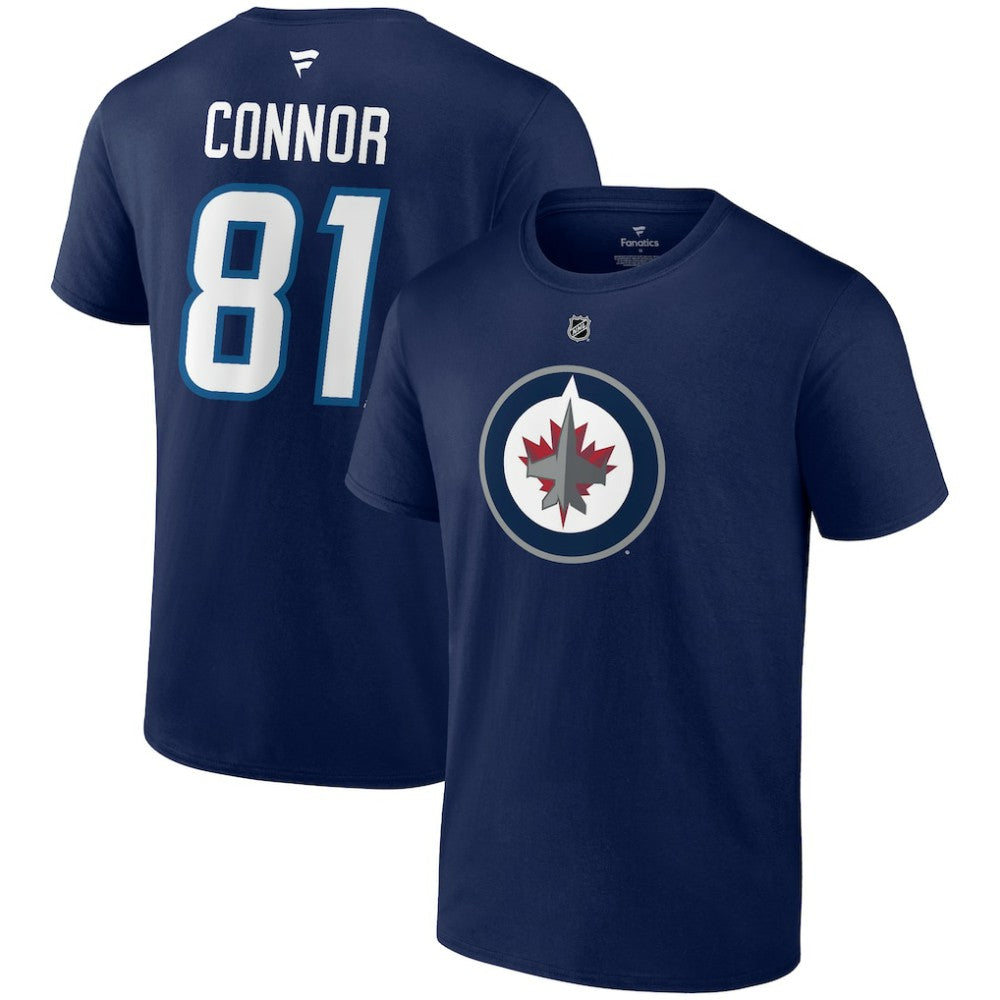 Kyle Connor Winnipeg Jets Fanatics Authentic Stack Name & Number T-Shirt