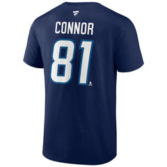 Kyle Connor Winnipeg Jets Fanatics Authentic Stack Name & Number T-Shirt