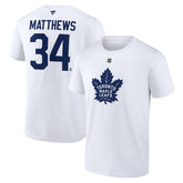 Auston Matthews Toronto Maple Leafs Fanatics Authentic Stack Name & Number T-Shirt