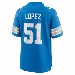 NFL Detroit Lions Roy Lopez Team Game Jersey