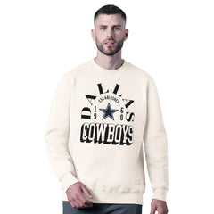 NFL Dallas Cowboys MSX by Michael Strahan Whiteout Tri-Blend Sweatshirt