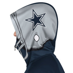 NFL Dallas Cowboys Pro Player Helmet Full-Zip Hooded Track Jacket