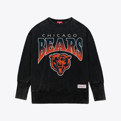 NFL Chicago Bears Women's Delineate Mineral Wash Crewneck Sweatshirt
