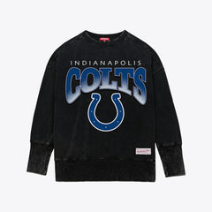 NFL Indianapolis Colts Women's Delineate Mineral Wash Crewneck Sweatshirt