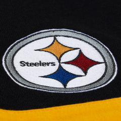NFL Pittsburgh Steelers Women's Cropped Long Sleeve Rugby Polo