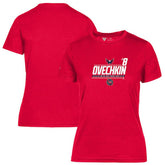 Alexander Ovechkin Washington Capitals Levelwear Women's NHL All-Time Leading Goal Scorer Milestone Name & Number Maddox T-Shirt