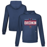 Alexander Ovechkin Washington Capitals Levelwear NHL All-Time Leading Goal Scorer Milestone Stars Name & Number Relay Pullover Hoodie