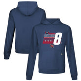 Alexander Ovechkin Washington Capitals Levelwear NHL All-Time Leading Goal Scorer Milestone Stripes Name & Number Relay Pullover Hoodie