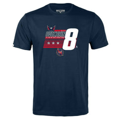 Alexander Ovechkin Washington Capitals Levelwear Youth NHL All-Time Leading Goal Scorer Milestone Stripes Name & Number Little Richmond T-Shirt
