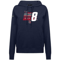 Alexander Ovechkin Washington Capitals Levelwear Women's NHL All-Time Leading Goal Scorer Milestone Stripes Name & Number Adorn Pullover Hoodie