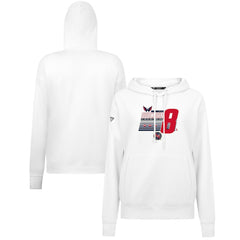 Alexander Ovechkin Washington Capitals Levelwear Women's NHL All-Time Leading Goal Scorer Milestone Stripes Name & Number Adorn Pullover Hoodie