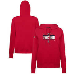 Alexander Ovechkin Washington Capitals Levelwear Women's NHL All-Time Leading Goal Scorer Milestone Stripes Name & Number Adorn Pullover Hoodie