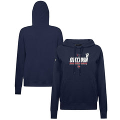 Alexander Ovechkin Washington Capitals Levelwear Women's NHL All-Time Leading Goal Scorer Milestone Stripes Name & Number Adorn Pullover Hoodie