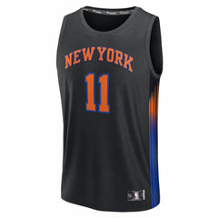 Jalen Brunson New York Knicks Youth Fast Break Jersey - Statement Edition - Black | Fanatics outlet