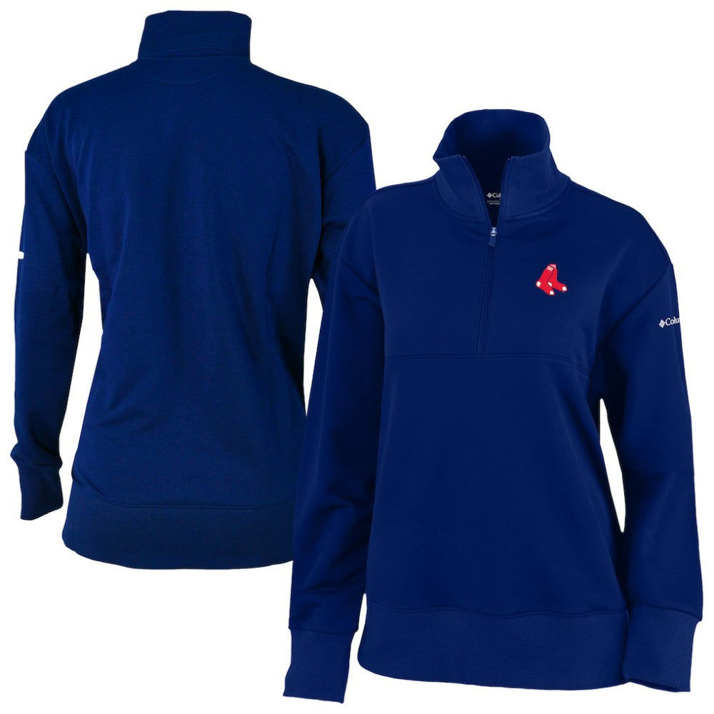 Boston Red Sox Women's Birchwood Hills Quarter-Zip Pullover - Navy | Columbia