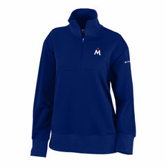 Minnesota Twins Women's Birchwood Hills Quarter-Zip Pullover - Navy | Columbia