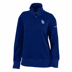 Tampa Bay Rays Women's Birchwood Hills Quarter-Zip Pullover - Navy | Columbia