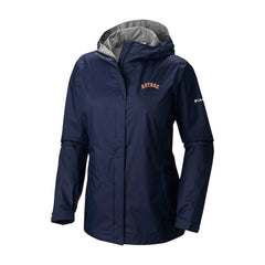 Houston Astros Women's Arcadia II Omni-Tech Full-Zip Hoodie Rain Jacket - Navy | Columbia